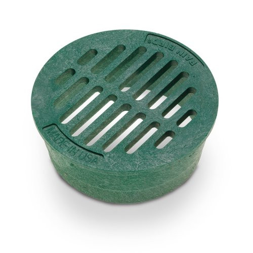 RainBird DG4RFG - 4 inch Plastic Round Flat Drainage Grate - Green