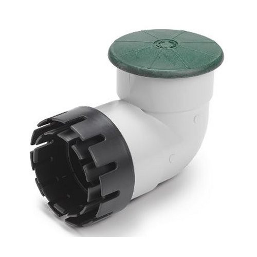 RainBird DPUV4EHUB - Drainage Pop Up Relief Valve with 4 Inch PVC Elbow and Hub Fitting Adapter