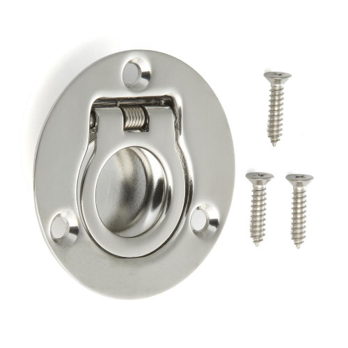  Sugatsune 980640 FOLDING RING PULL (SPRING LOADED) Polished 316 Stainless Steel 