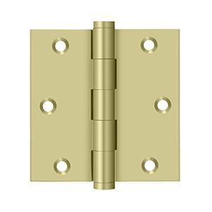 Deltana Hardware Deltana DSB35 SERIES SOLID BRASS 3-1/2" X 3-1/2" SQUARE HINGE 
