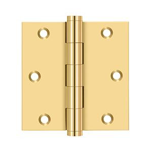 Deltana Hardware Deltana DSB35R SERIES SOLID BRASS 3-1/2" X 3-1/2" SQUARE HINGE 