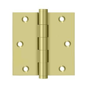 Deltana Hardware Deltana DSB35R SERIES SOLID BRASS 3-1/2" X 3-1/2" SQUARE HINGE 
