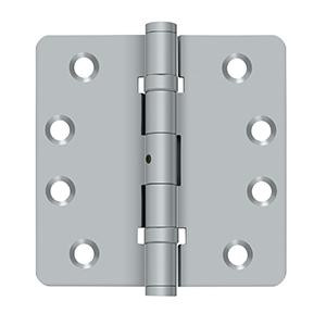 Deltana Hardware Deltana DSB4R4NB SERIES 4" X 4" X 1/4" RADIUS HINGES, BALL BEARINGS, NON-REMOVEABLE-PIN, SOLID BRASS 