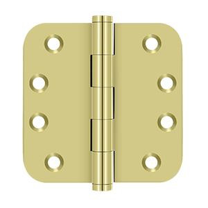 Deltana Hardware Deltana DSB4R5 SERIES 4" X 4" X 5/8" RADIUS HINGES SOLID BRASS 