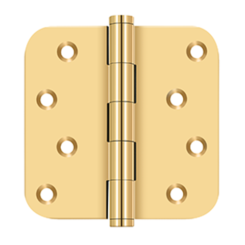 Deltana DSB4R5RZ SERIES 4" X 4" X 5/8" RADIUS HINGE / ZIG-ZAG SOLID BRASS