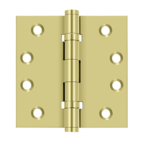 Deltana DSB45B-DSB45NB SERIES 4-1/2" X 4-1/2" SQUARE HINGES BALL BEARINGS SOLID BRASS