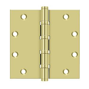 Deltana Hardware Deltana DSB55B-DSB55NB SERIES 5" X 6" SQUARE CORNER HINGE, BALL BEARING SOLID BRASS 