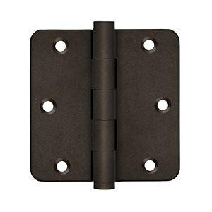 Deltana Hardware DELTANA 3-1/2" X 3-1/2" X 1/4" RADIUS SOLID BRASS HINGES DISTRESSED FINISHES 