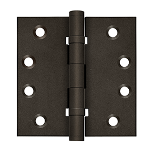 DELTANA DSB4NB 4" X 4" SQUARE HINGES NRP, BALL BEARINGS DISTRESSED FINISHES SOLID BRASS