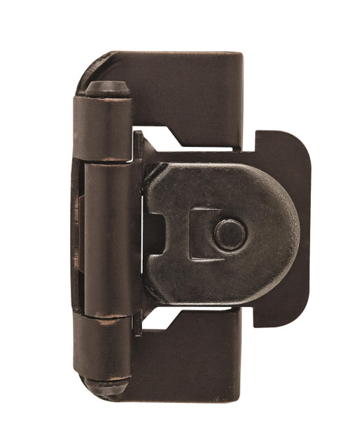 Amerock SELF-CLOSING, SINGLE DEMOUNTABLE,  1/2 In (13 Mm) Overlay PARTIAL WRAP Hinge BPR8719