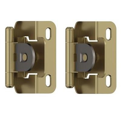  Amerock SELF-CLOSING, SINGLE DEMOUNTABLE,  1/2 In (13 Mm) Overlay PARTIAL WRAP Hinge BPR8719 
