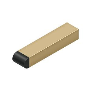 Deltana Hardware Deltana BDSR40 4" CONTEMPORARY HALF-CYLINDER TIP BASEBOARD BUMPER, SOLID BRASS 
