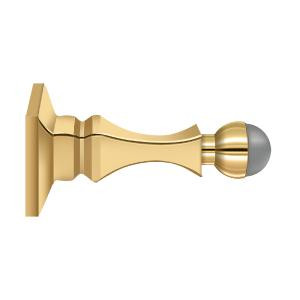 Deltana Hardware Deltana BDH35 3-1/2" BASEBOARD DOOR BUMPER, HD, SOLID BRASS 