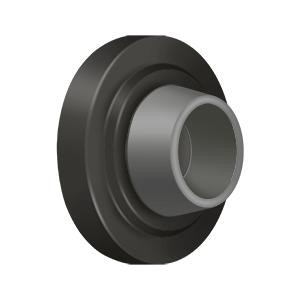 Deltana Hardware Deltana WB238 CONCAVE FLUSH BUMPER 2-3/8" DIAMETER SOLID BRASS 