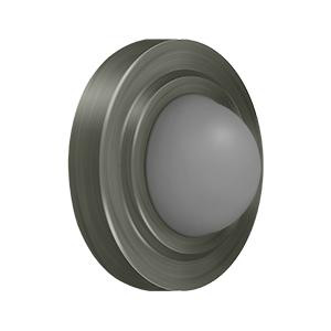 Deltana Hardware Deltana WBC238 CONVEX FLUSH BUMPER 2-3/8" DIAMETER SOLID BRASS 