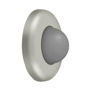 Deltana Hardware Deltana WBC250 WALL MOUNT CONVEX FLUSH BUMPER, 2-1/2" DIAMETER SOLID BRASS 
