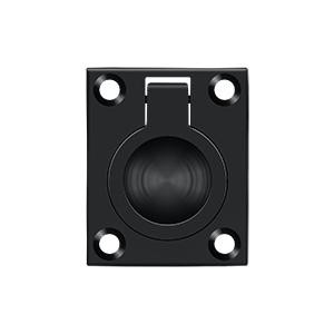 Deltana Hardware Deltana FRP175 FLUSH RING PULL, 1-3/4" X 1-3/8" 7" SOLID BRASS 