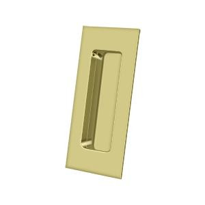 Deltana Hardware Deltana FP40 FLUSH PULL, RECTANGULAR, HD, 4" X 1-7/8" X 7/16", SOLID BRASS 
