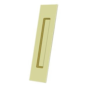 Deltana Hardware Deltana FP10225 FLUSH PULL, RECTANGULAR, HD, 10" X 2-1/4" X 1/2", SOLID BRASS 