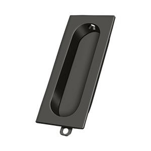 Deltana Hardware Deltana FP222 FLUSH PULL, RECTANGLE, 3-1/8" X 1-3/8" X 1/2" SOLID BRASS 