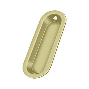 Deltana Hardware Deltana FP223 FLUSH PULL, OBLONG, 3-1/2" X 1-1/4" X 3/8" SOLID BRASS 