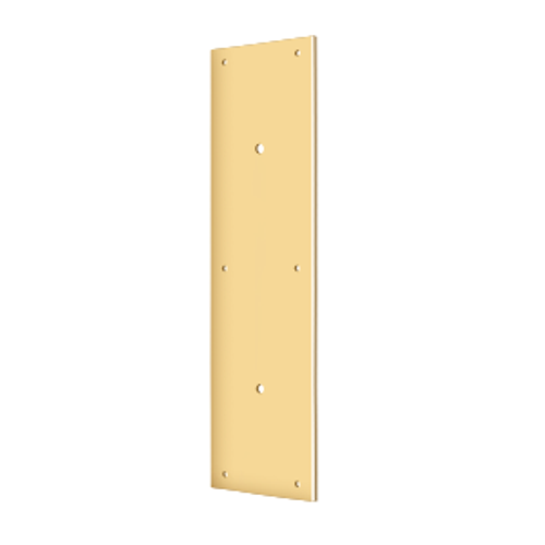 Deltana PPH3515 PUSH PLATE 15" FOR 8" DOOR PULL SOLID BRASS