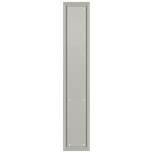 Deltana Hardware Deltana PP2281 FRAMED PUSH PLATE, HD, 3 1/2" X 20" SOLID BRASS 