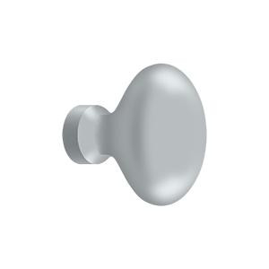 Deltana Hardware Deltana KE125 KNOB, OVAL/EGG SHAPE SOLID BRASS 