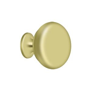Deltana Hardware Deltana KR114 KNOB ROUND SOLID 1-1/4" DIAMETER SOLID BRASS 