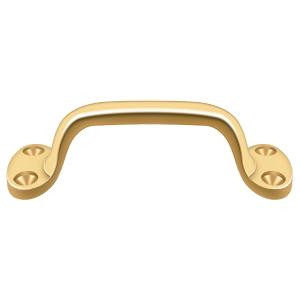 Deltana Hardware Deltana WP27 PULL, 6" OVERALL SOLID BRASS 