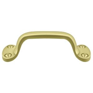 Deltana Hardware Deltana WP27 PULL, 6" OVERALL SOLID BRASS 