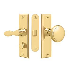 Deltana Hardware Deltana SDML334 STORM DOOR LATCH, SQUARE, MORTISE LOCK SOLID BRASS 