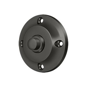 Deltana Hardware Deltana BBR213 BELL BUTTON, ROUND CONTEMPORARY SOLID BRASS 