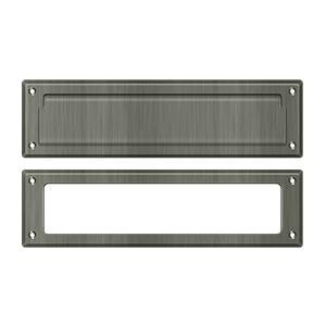 Deltana Hardware Deltana MS211 MAIL SLOT 13-1/8" WITH INTERIOR FRAME SOLID BRASS 