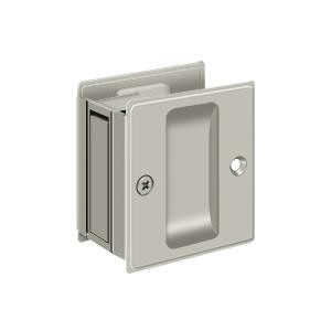 Deltana Hardware Deltana SDP25 PASSAGE POCKET LOCK, 2-1/2" X 2-3/4" SOLID BRASS 