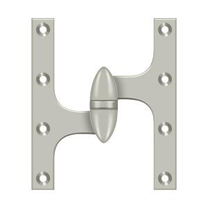 Deltana Hardware Deltana OK6050B 6" X 5" HINGE OLIVE KNUCKLE HINGES, HANDED, SOLID BRASS 