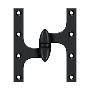 Deltana Hardware Deltana OK6050B 6" X 5" HINGE OLIVE KNUCKLE HINGES, HANDED, SOLID BRASS 