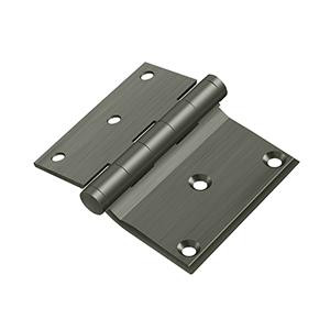 Deltana Hardware Deltana DHS3035 3" X 3-1/2" HALF SURFACE HINGE SOLID BRASS 