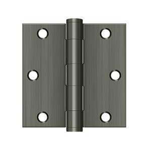 Deltana Hardware Deltana S35HD 3-1/2" X 3-1/2" SQUARE HINGE HEAVY DUTY, STEEL MATERIAL 