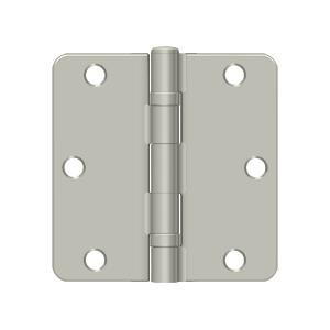Deltana Hardware Deltana S35R4BB 3-1/2" X 3-1/2" X 1/4" RADIUS HINGE, BALL BEARING, STEEL MATERIAL 