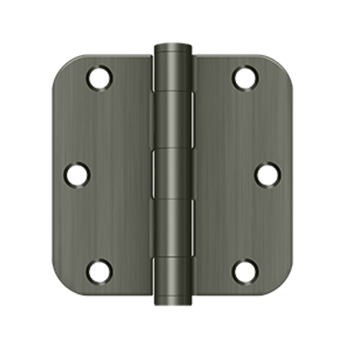 Deltana S35R5HD 3-1/2" X 3-1/2" X 5/8" RADIUS HINGE, HEAVY DUTY, STEEL MATERIAL