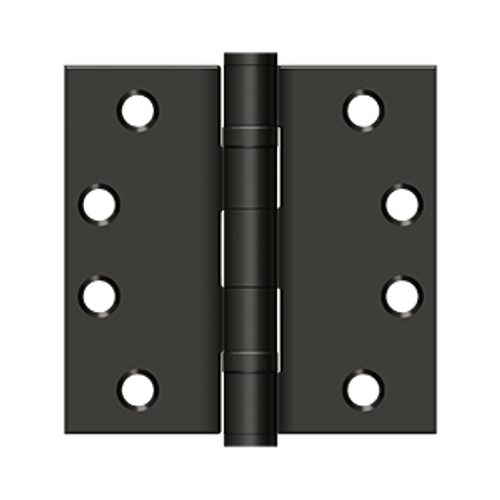 Deltana S44HDBB 4" X 4" SQUARE HINGE HEAVY DUTY BALL BEARINGS, STEEL MATERIAL