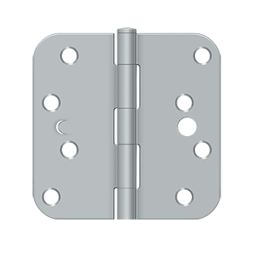 Deltana S44R5-SEC 4"X 4"X 5/8" RADIUS HINGE SECURITY, STEEL MATERIAL