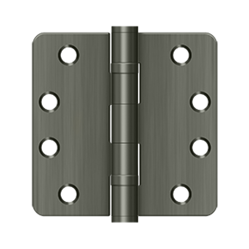 Deltana S44R4HDB 4" X 4" X 1/4" RADIUS HINGE, HEAVY DUTY BALL BEARINGS, STEEL MATERIAL