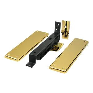 Deltana Hardware Deltana DASH95 SPRING HINGE, DOUBLE ACTION W/ SOLID BRASS COVER PLATES 