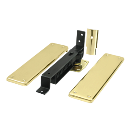 Deltana DASH95 SPRING HINGE, DOUBLE ACTION W/ SOLID BRASS COVER PLATES