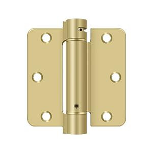 Deltana Hardware Deltana DSH35R4 3-1/2" X 3-1/2" X 1/4" RADIUS SPRING HINGE STEEL 