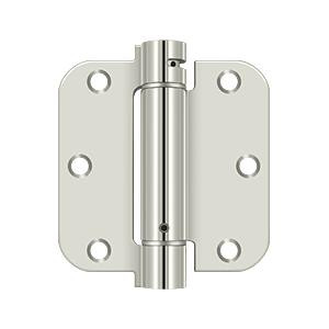 Deltana Hardware Deltana DSH35R4 3-1/2" X 3-1/2" X 5/8" RADIUS SPRING HINGE STEEL 