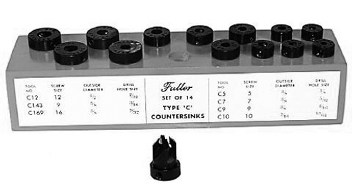 WL Fuller 10390014 Type â€˜Câ€™ 14 Pc Countersink Set