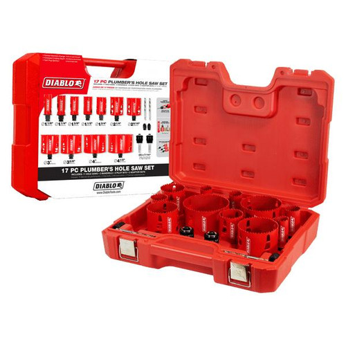 Diablo DHS17SPL 17 pc Plumber's Bi-Metal Hole Saw Set